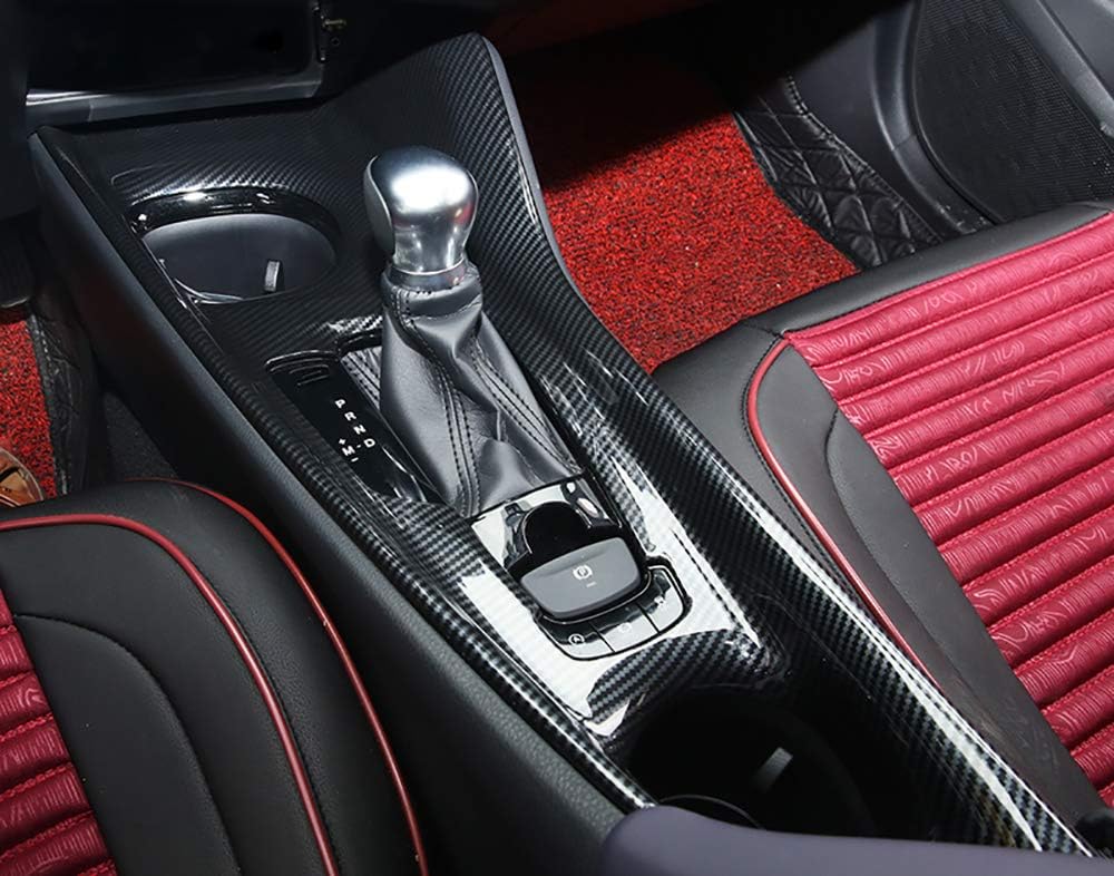 Carbon Fiber Style Interior Gear Shift Panel Cover Trim Frame D5067
