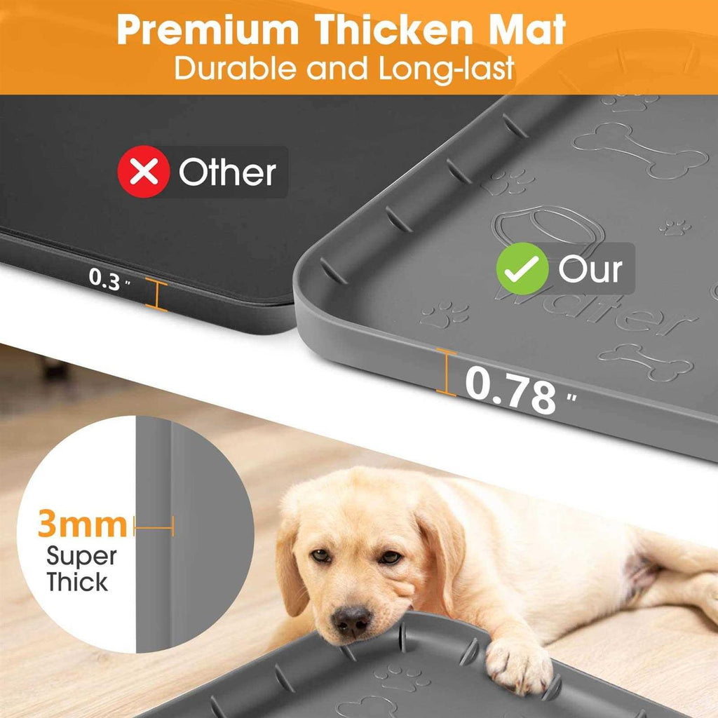 Silicone Dog Food Mat with Pocket B2278