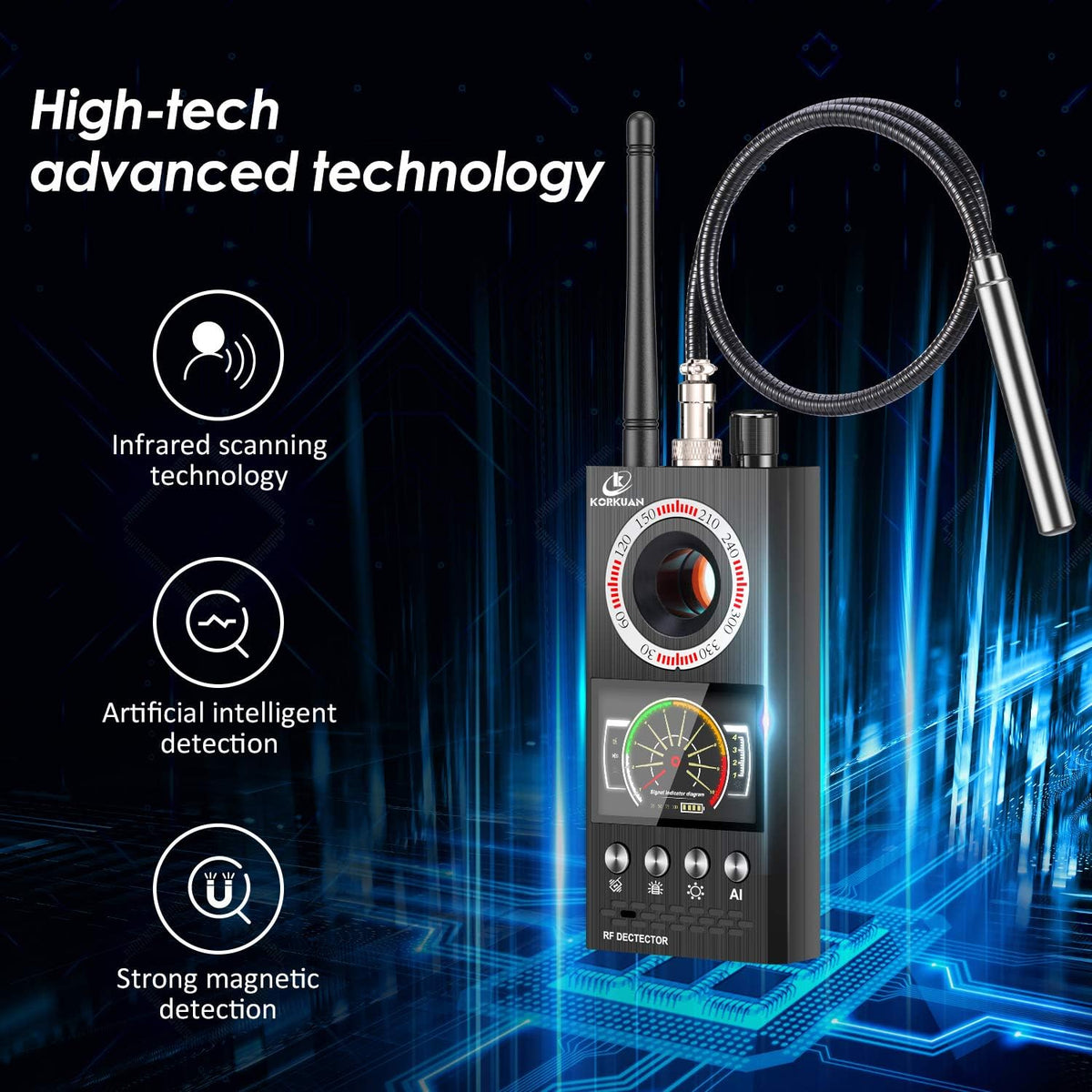 Anti Spy Bug Detector W660