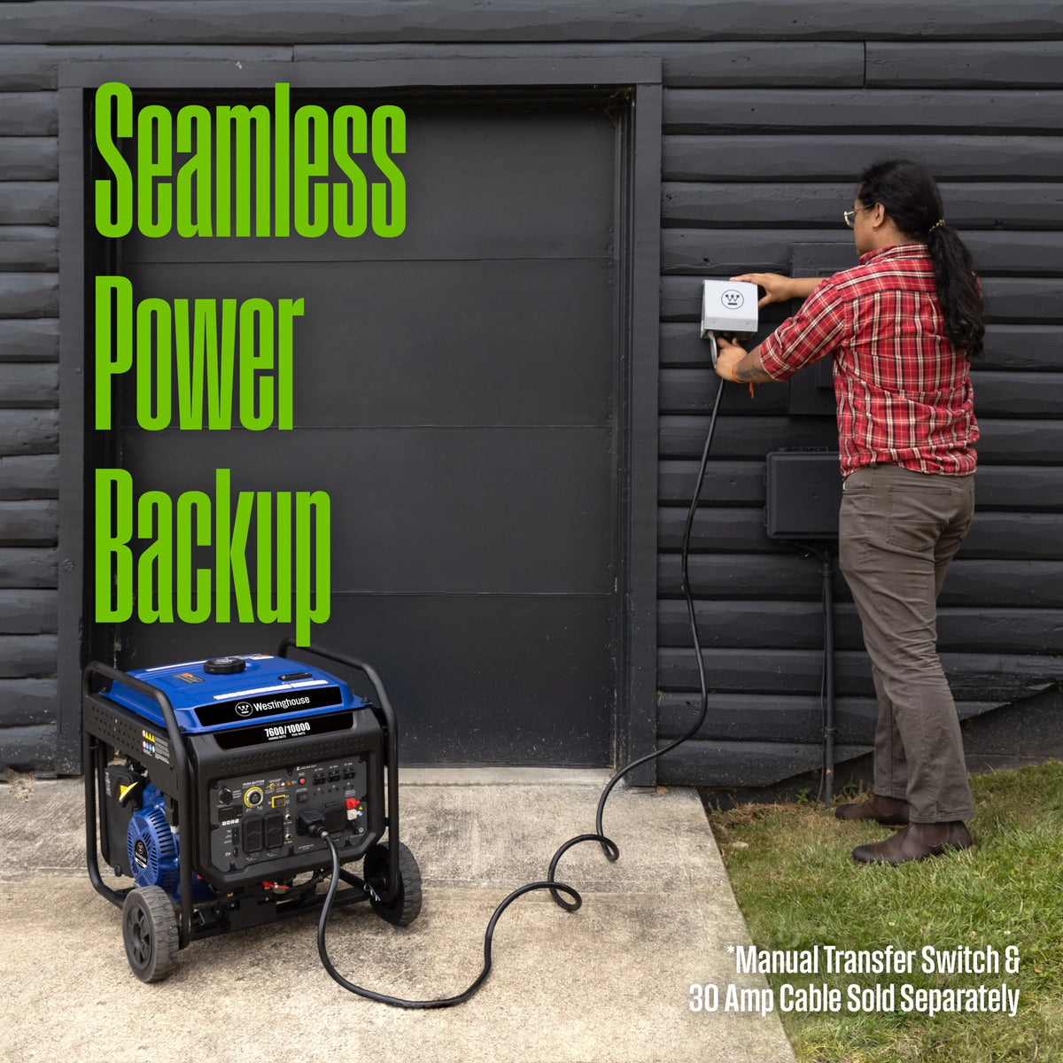 10,000 Peak Watt Portable Inverter Generator L6104