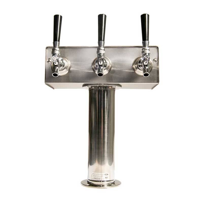 3 Faucet Stainless Steel Beer Tower O805