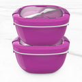 Salad Bento Lunch Box 2-Pack Purple U980494