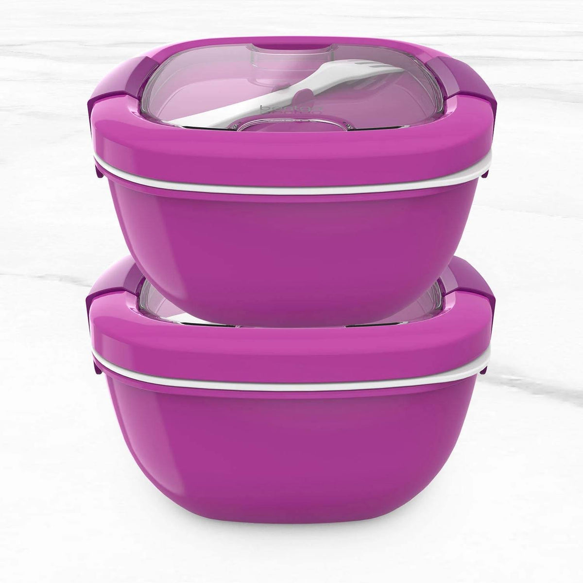 Salad Bento Lunch Box 2-Pack Purple U980494