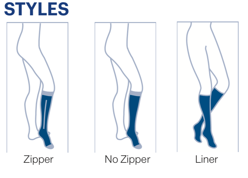 Black Compression Stockings F1657