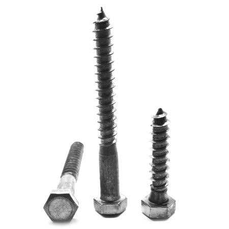 1/2 inch-6 x 2 inch Hex Lag Screw Low Carbon Steel Plain Finish Pk 225 Z400920
