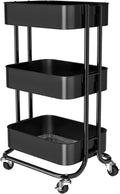 3-Tier Metal Rolling Utility Cart S77088