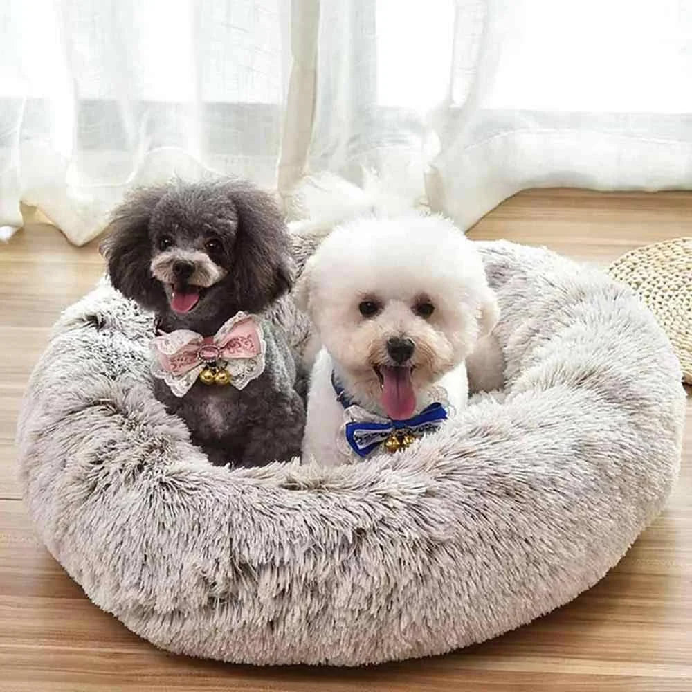 Shag Donut Cuddler Pet Bed D3260