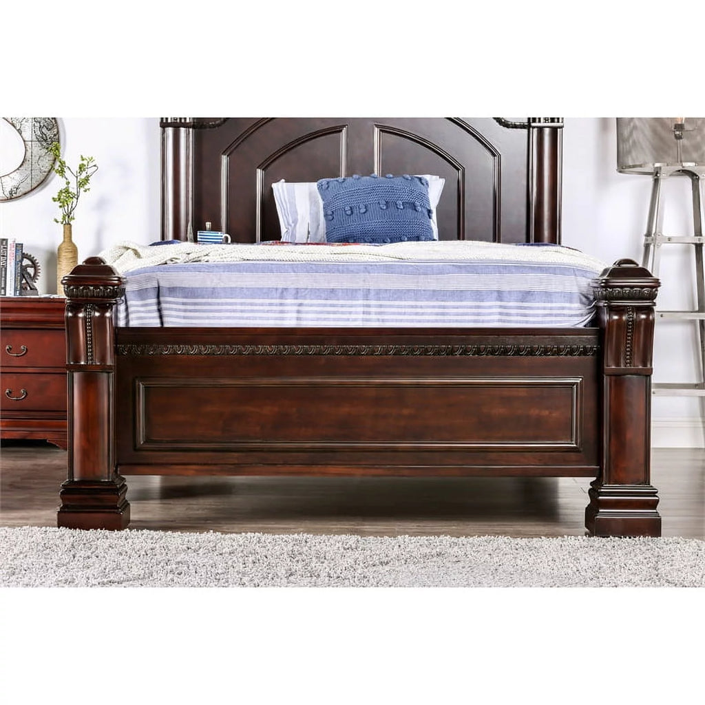 Cherry Wood Queen Poster Bed G4914