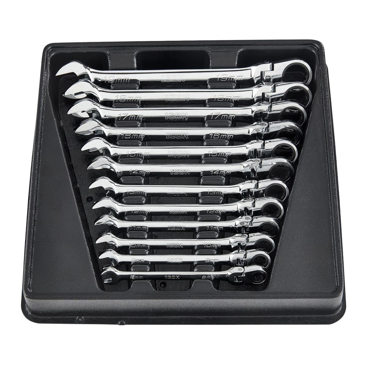 12-Piece Metric Ratcheting Combination Wrench D828