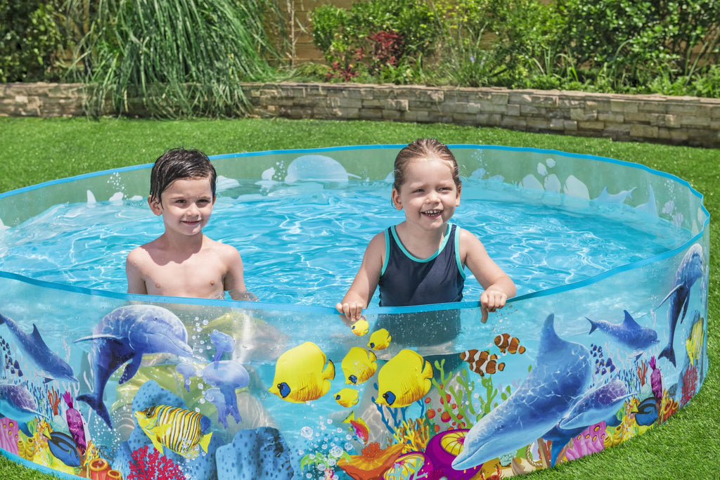 8' x 8' Multicolor Round Kiddie Pool B597