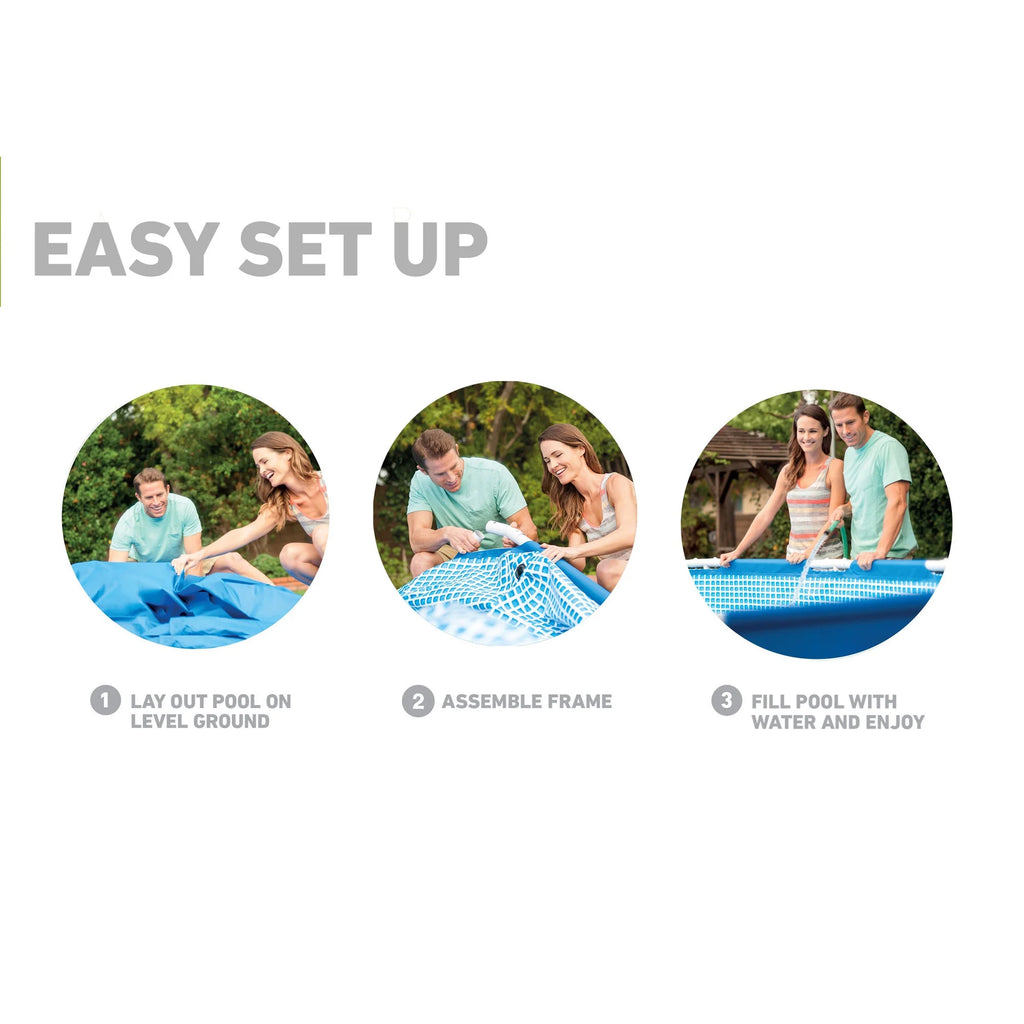 12'x30 Swimming Pool with Pump, Ladder, and Cover T66269