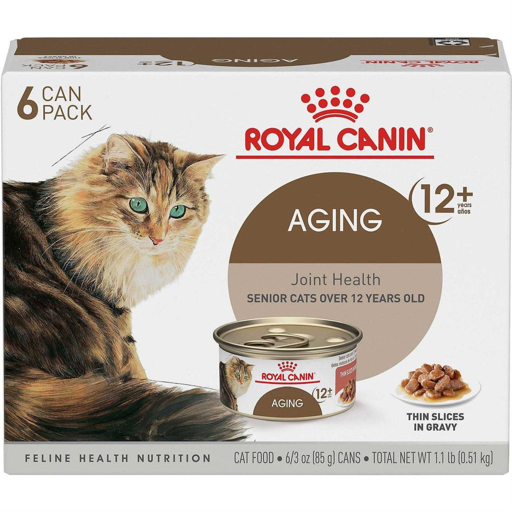 Aging 12+ Thin Slices in Gravy Canned Cat Food U33256