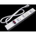 4 Outlet Metal Power Strip W9402
