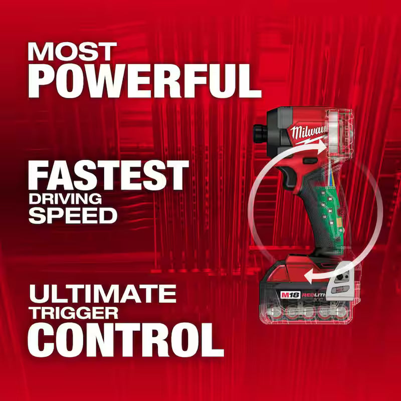 18-V Lithium-Ion Brushless Cordless 1/4 in. Hex Impact Driver Kit with Reciprocating Saw M40153