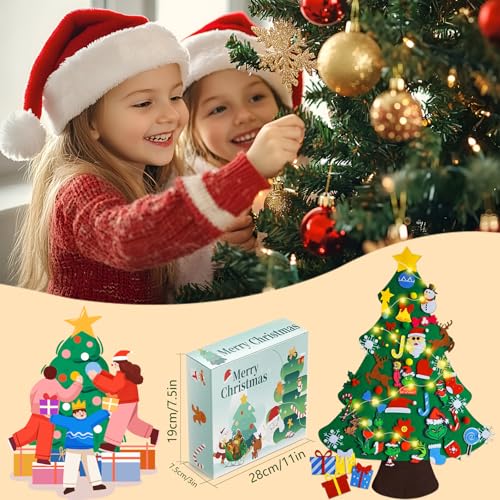 Felt Christmas Tree with 52 Ornaments K543850