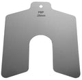 100mm x 100mm x 0.1mm Stainless Steel Slotted Shim, Pack of 10 I833