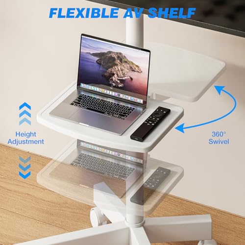 Rolling TV Stand with Shelf for 23-65 inch TVs X998