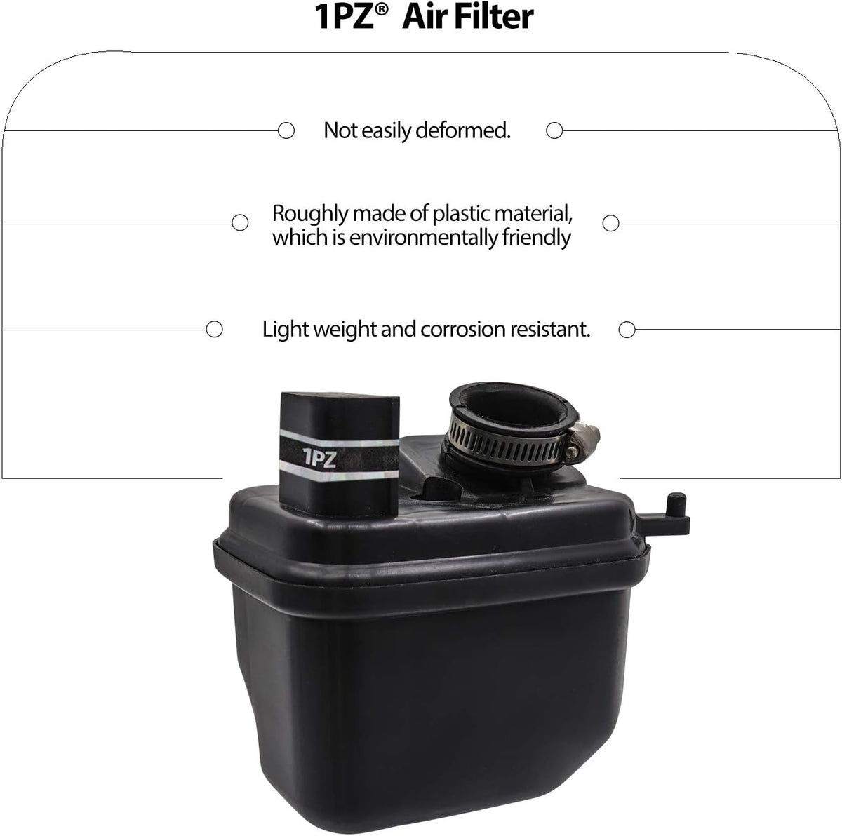 Carburetor Air Filter Fuel Filter & Throttle Choke Cable Pack of 2 G869