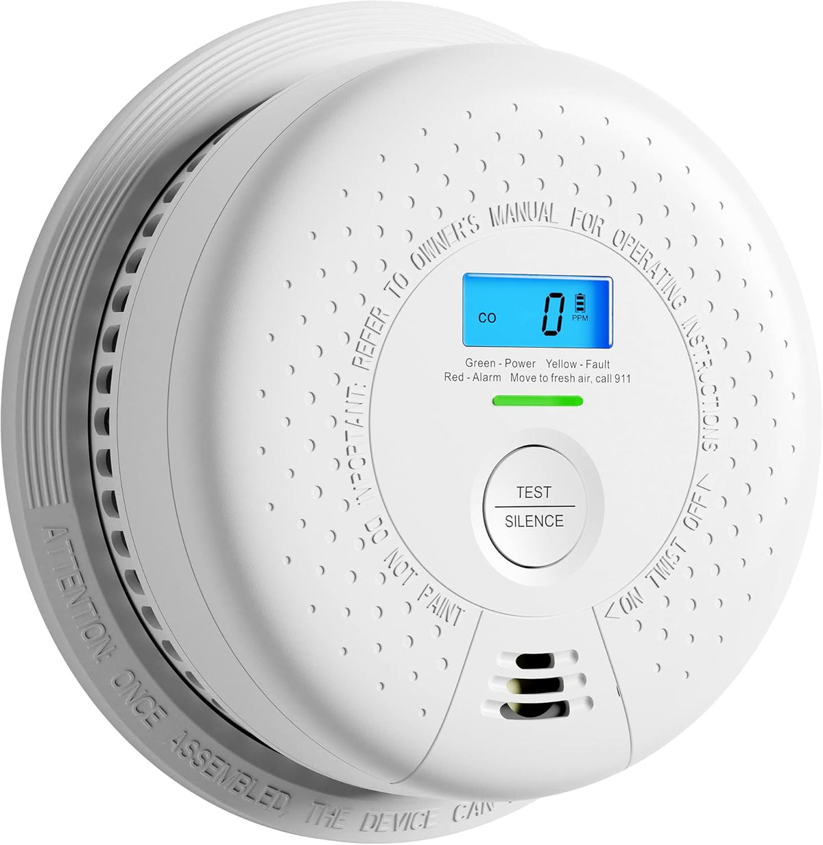 10-Year Battery Smoke and Carbon Monoxide Alarm with Display, 5-Pack V50888