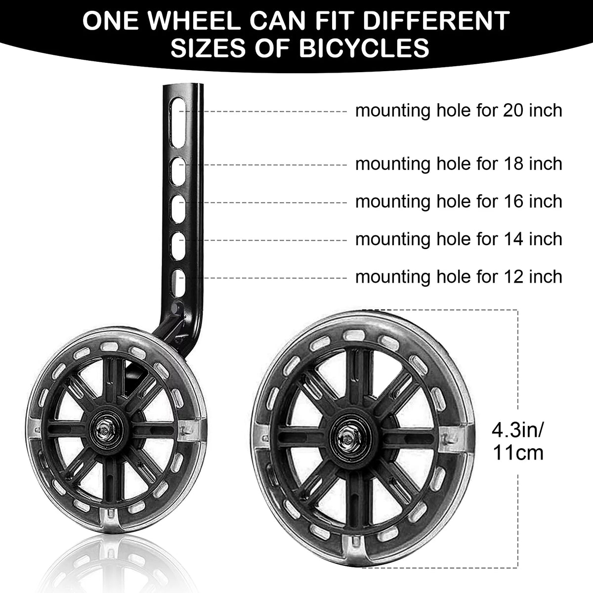 1 Pair Training Wheels for Bike G500