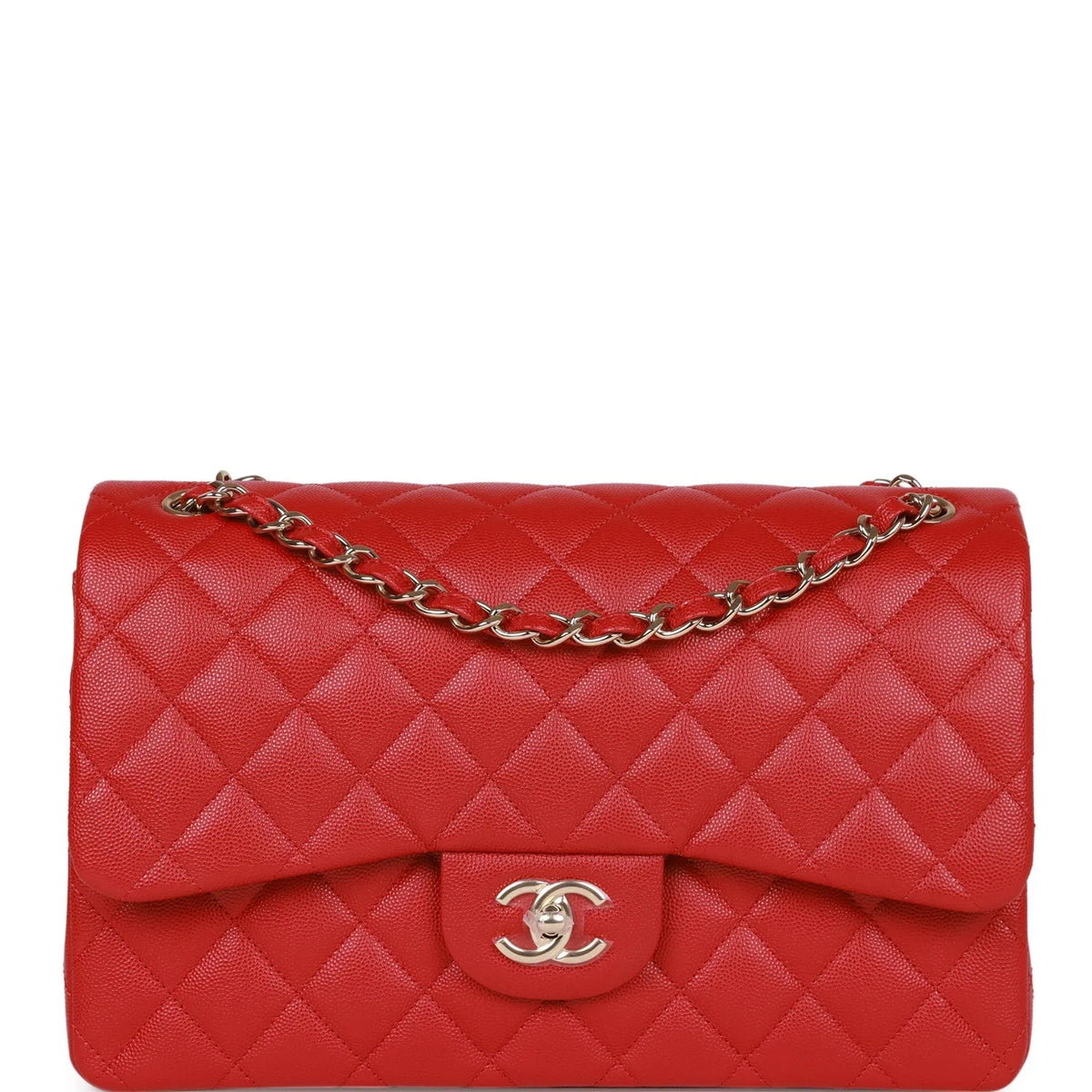 Red Caviar Double Flap Bag I100