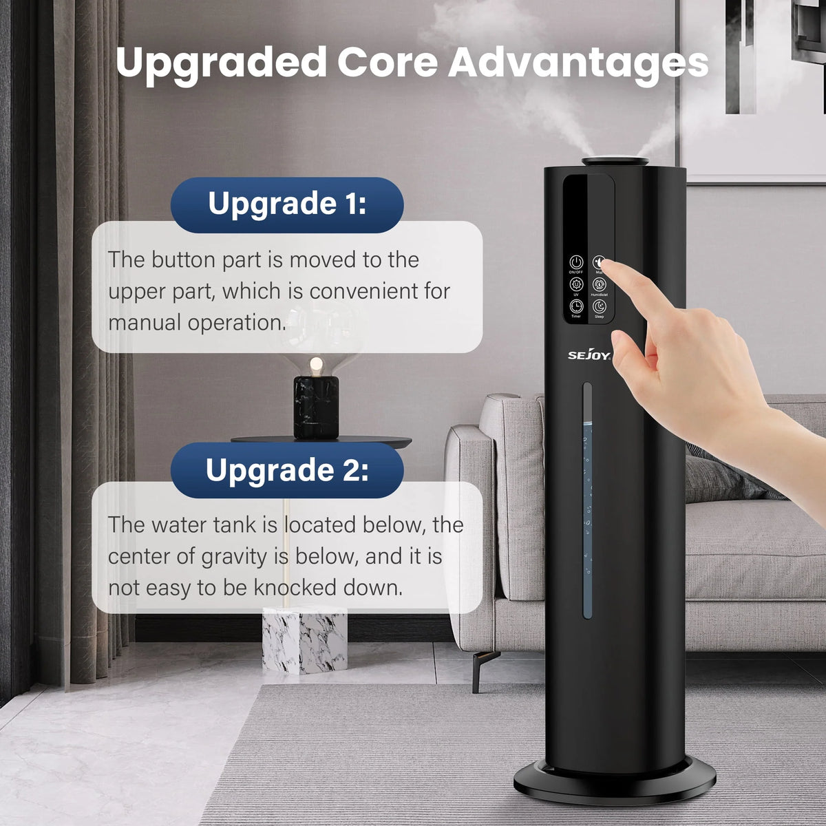 8L Top Fill Ultrasonic Floor Humidifier H787060