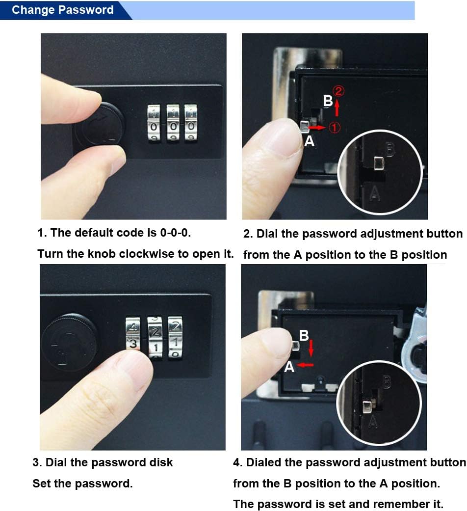 93 Key Cabinet with Combination Lock V1130