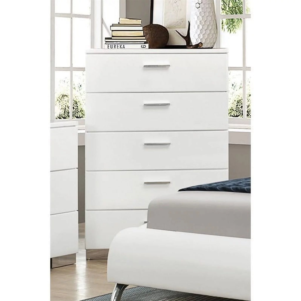 White 2 Drawer Nightstand and Chest B62484