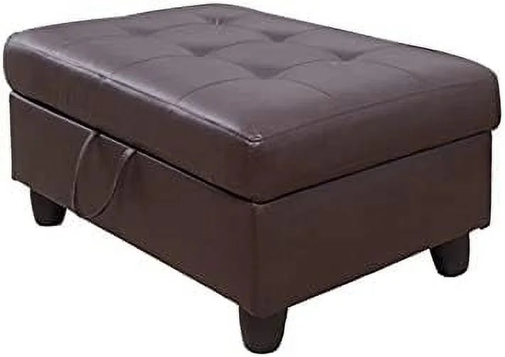 Leather Ottoman B693306