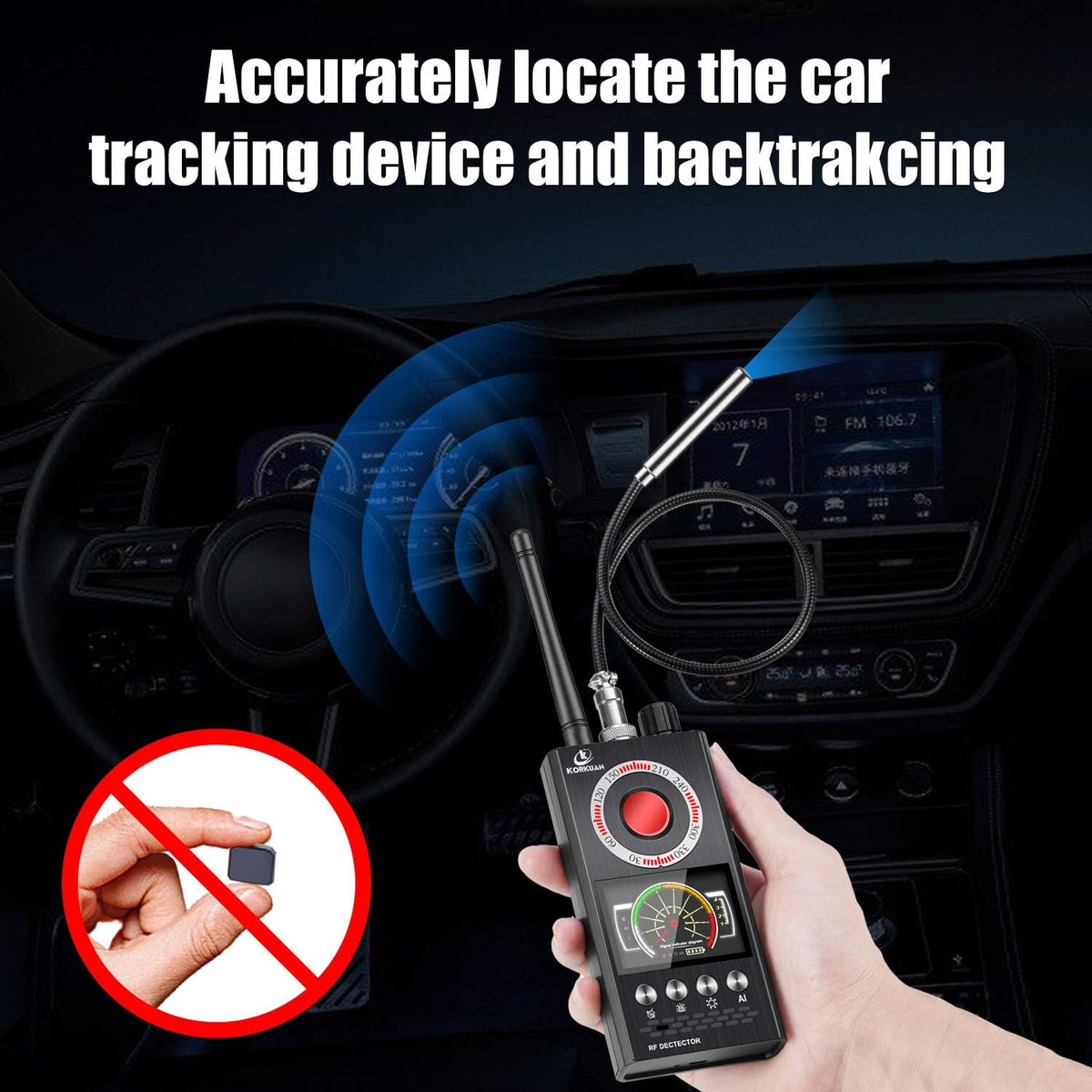 Anti Spy Bug Detector W660