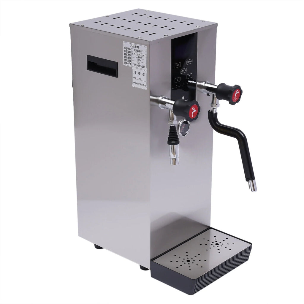 12L 4 in 1 Stainless Steel Espresso Coffee Milk Foam Maker 2500W L181653