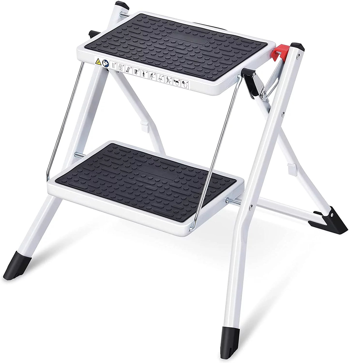 2 Step Folding Non-Slip Ladder 330Lbs Capacity H6011