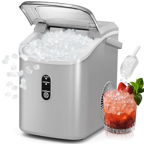 Countertop Ice Maker 6 Mins 26.5lbs/24Hrs with Self-Cleaning U121