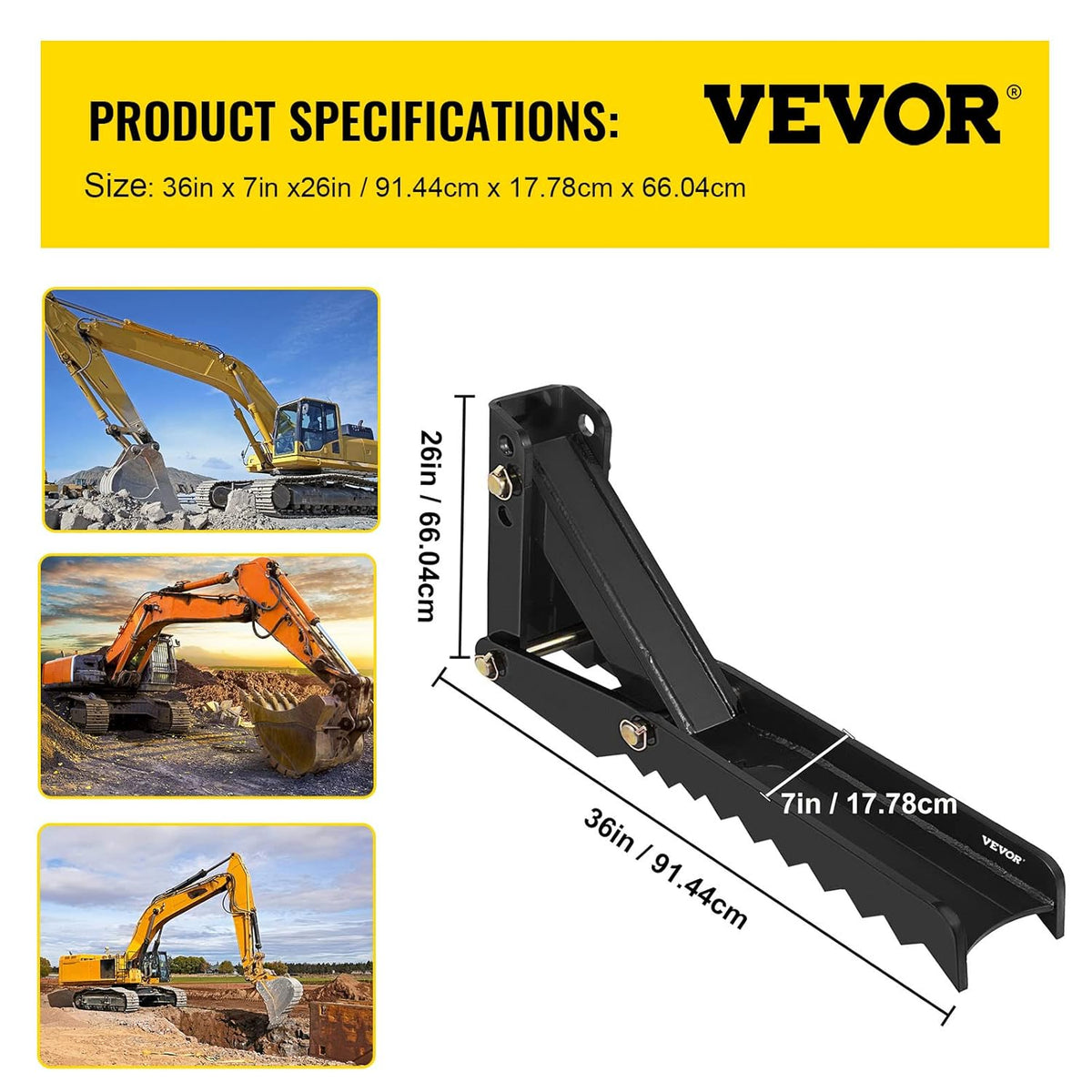 36 inch Adjustable Weld On Backhoe Thumb A762489