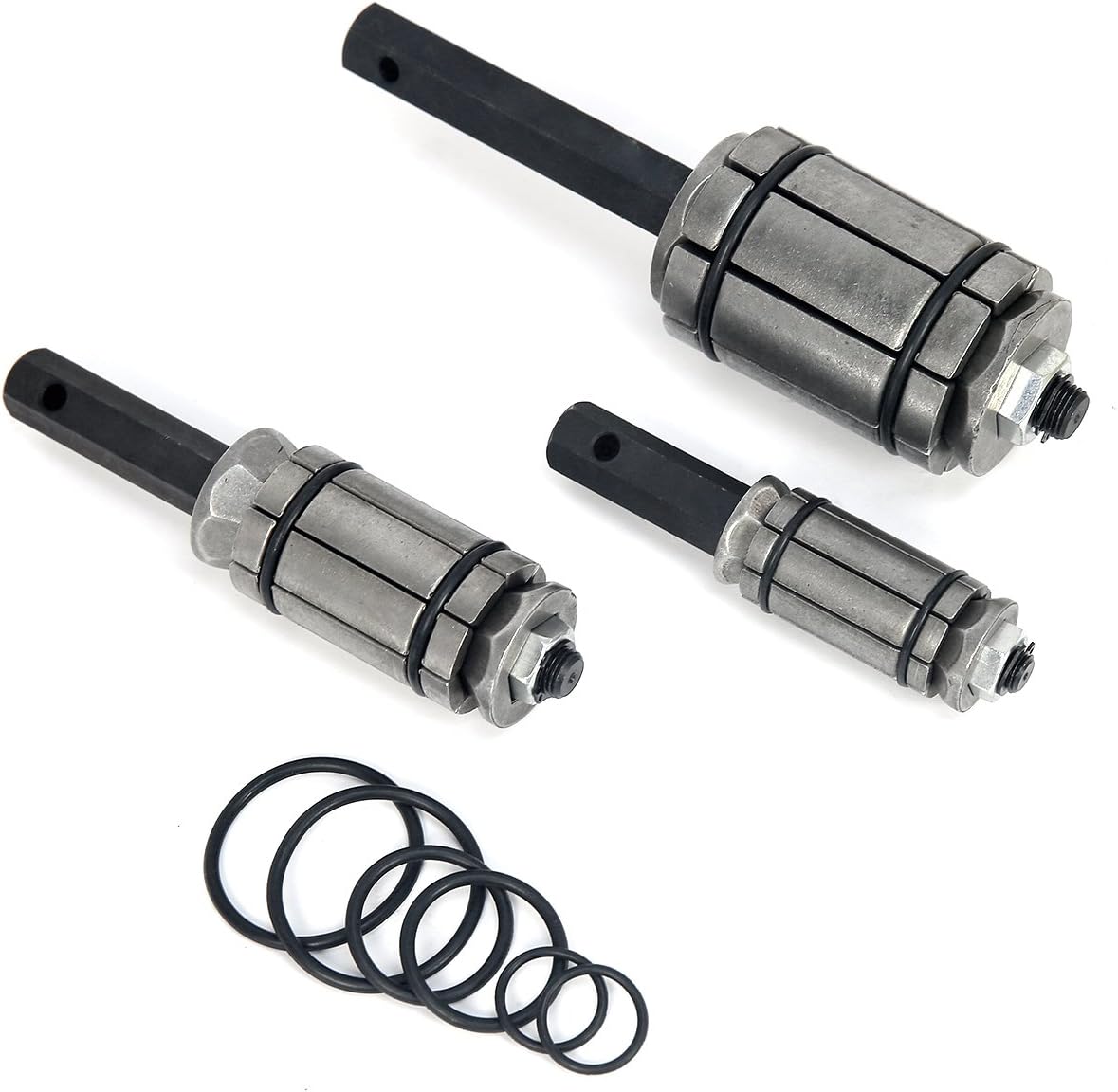 3-Pieces 1/18'' to 3-1/2'' Tail Exhaust Pipe Expander Kit with Storage Case O679