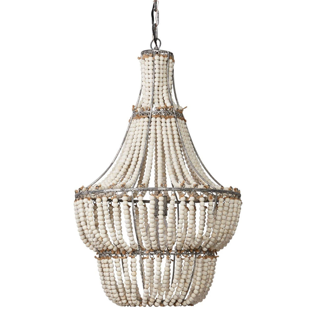 White Beads Chandelier X352