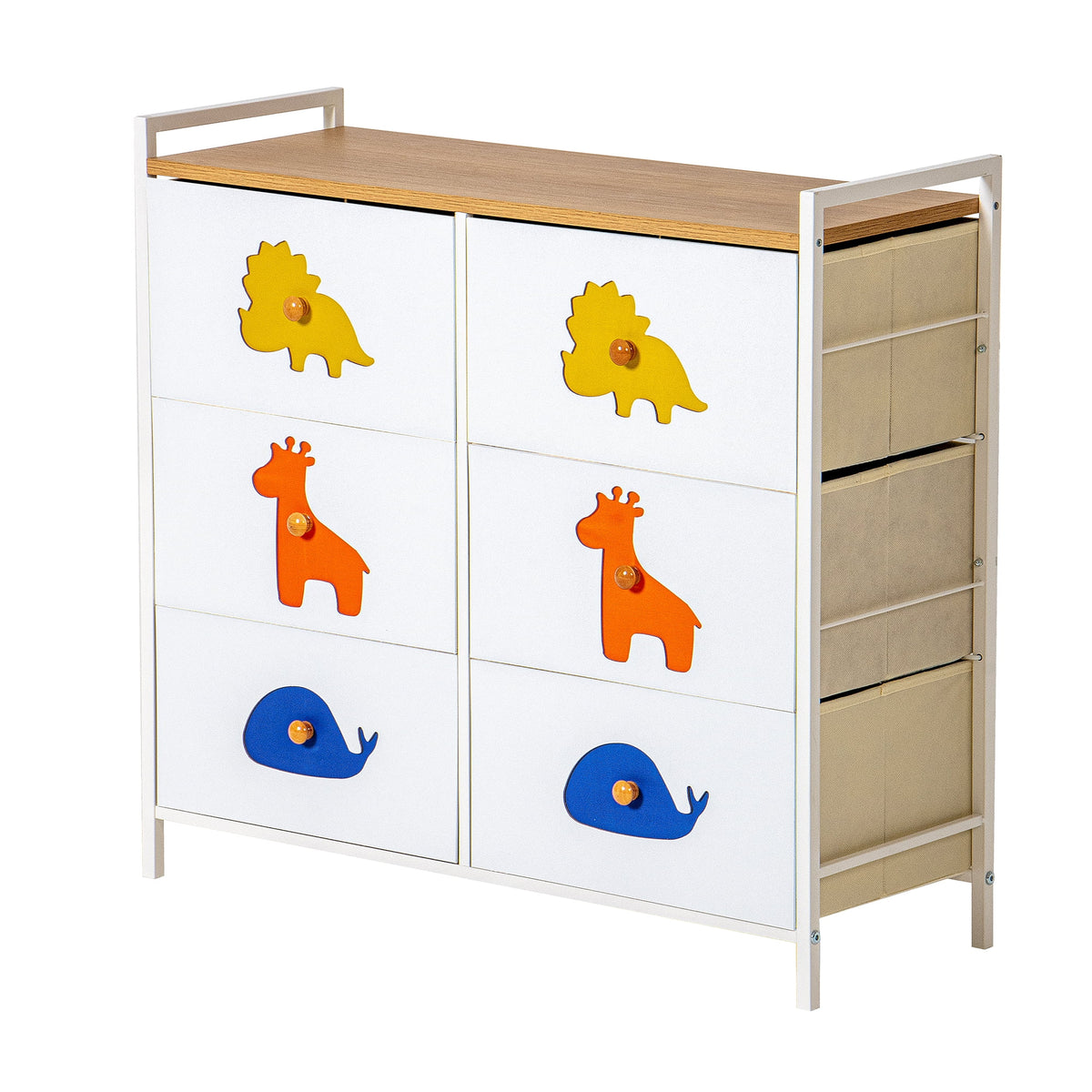 White 5 Drawer Dresser A764