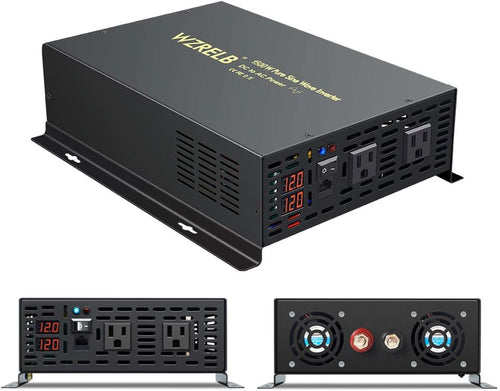 1500W 12V Pure Sine Wave Power Inverter with Remote Controller N75431