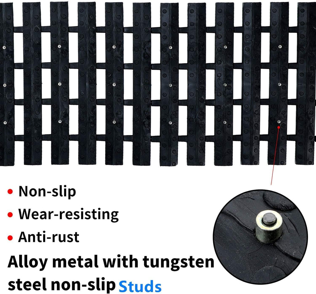 Tire Traction Mats Portable for Snow Ice Mud and Sand 2PCS 27.6in I232