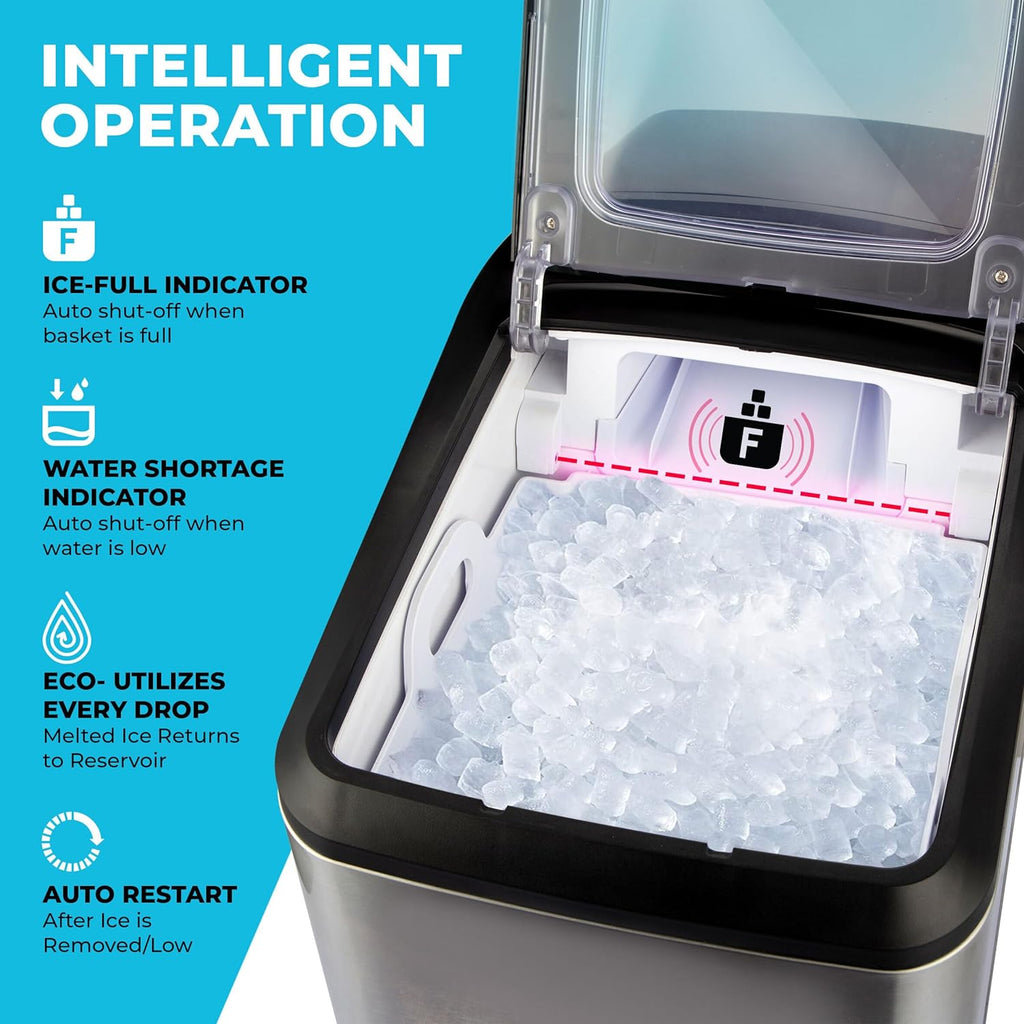 Countertop Nugget Ice Maker, 30 lbs Daily, 3 QT Tank B733
