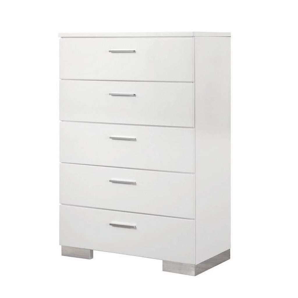 White 2 Drawer Nightstand and Chest B62484