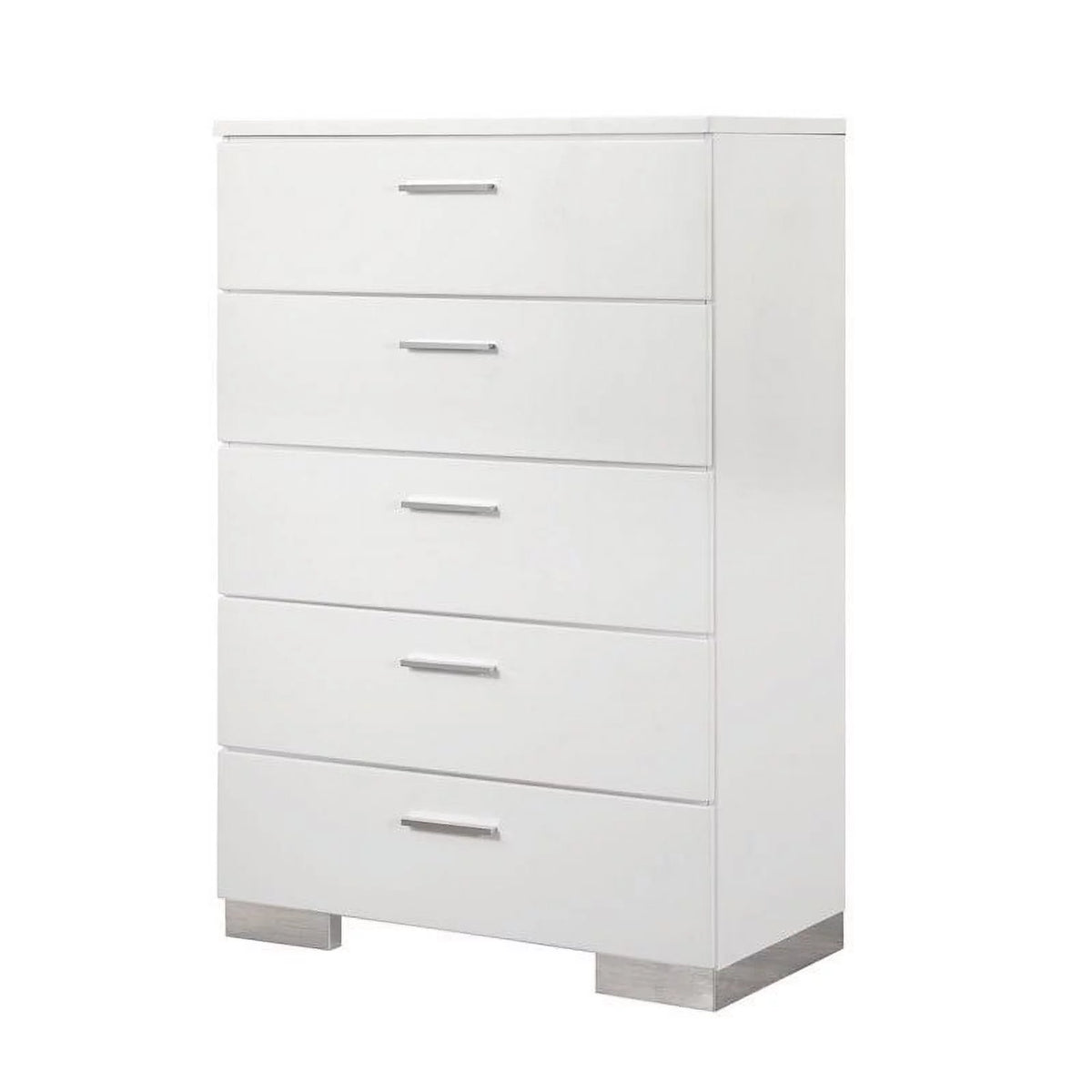 White 2 Drawer Nightstand and Chest B62484
