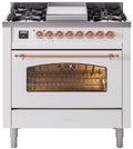 White Dual Fuel Natural Gas Range J2493