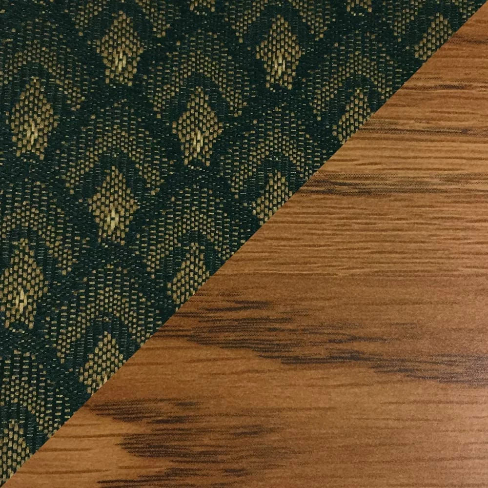 Wooden Mallet DW8-1MOAG Prairie Armless Guest Chair in Medium Oak - Arch Green R6828