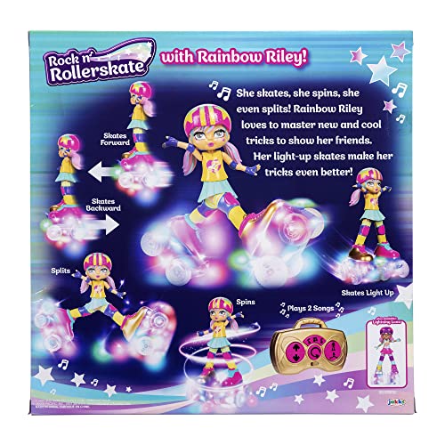 Light Up Remote Control Rollerskating Doll P769379