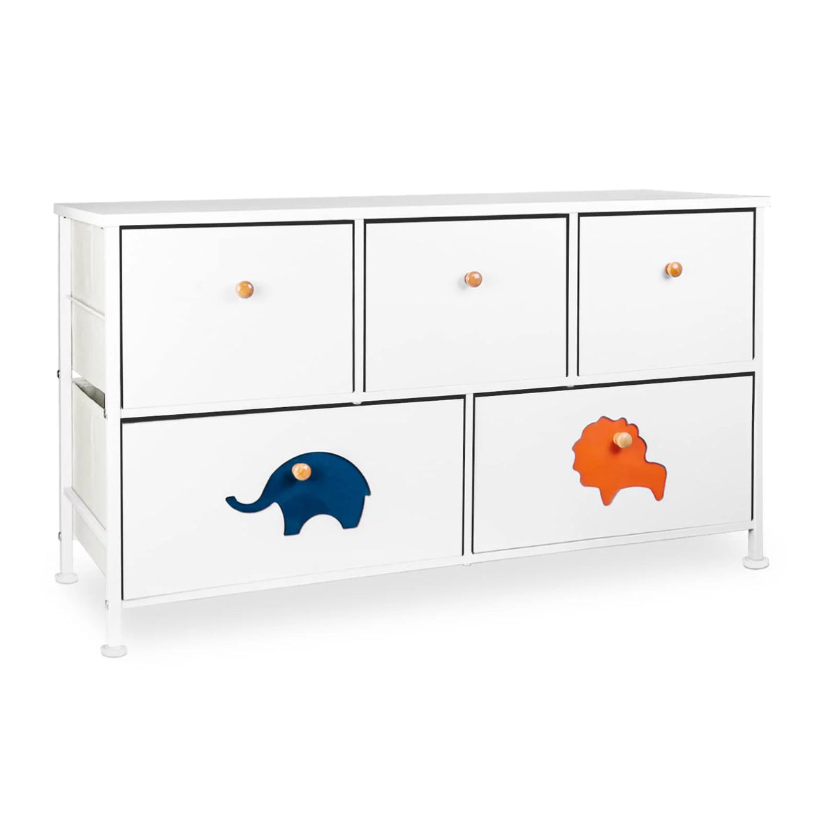 White 5 Drawer Dresser A764