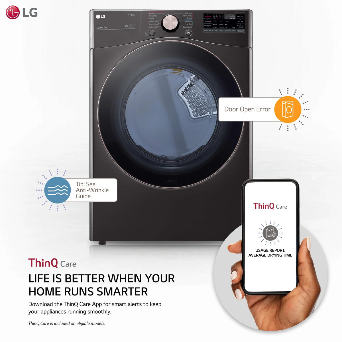7.4 Cu. Ft. Front Load Electric Dryer with TurboSteam L65690