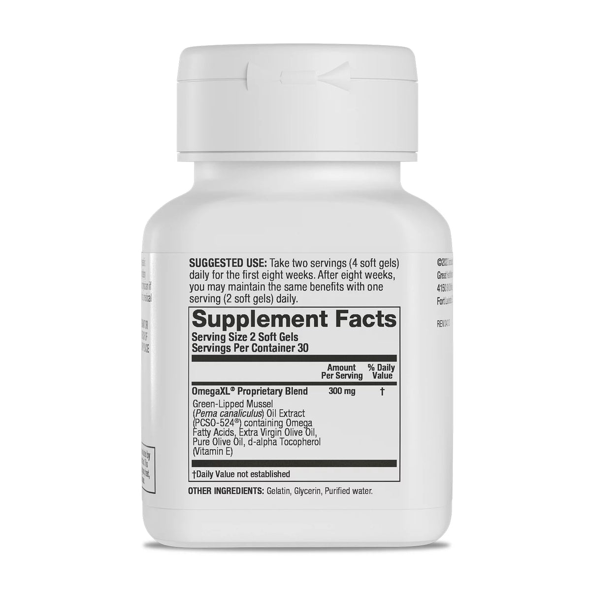 Green-Lipped Mussel Oil 60 Softgels F395