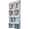 Key Rack, 24-Tag Capacity, Gray Plastic O6148