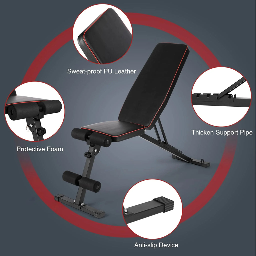 Adjustable Incline Decline Foldable Weight Bench C776572